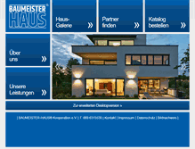 Tablet Screenshot of baumeister-haus.de